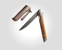 Thumbnail for Canivete Rústico ChurrasKing - Acabamento Aço Damasco