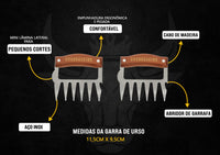 Thumbnail for Combo Serial - 2 Facas Churrasking + 2 Garras de Urso