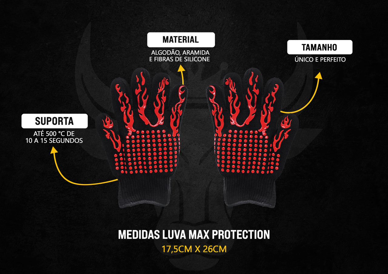 Par de LUVAS Térmicas MAX PROTECTION Antichamas